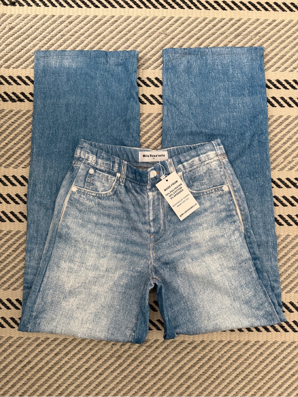 Light Wash Wide Leg Jeans XS